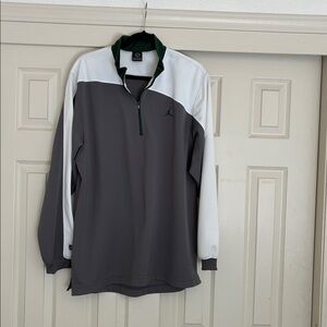 Nike Men's Gray and White Lightweight Jacket